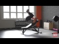 Incline reverse crunches