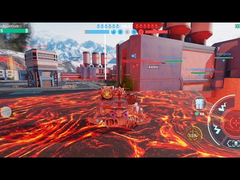 Mender LAVABATH! +Learning how to use Seraph #warrobots #warrobotsgameplay