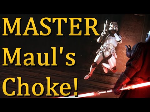 How To MASTER Darth Maul's Choke Hold in Battlefront 2