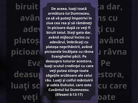 Efeseni 6:13-17 #Biblia #Biserica #Hristos #versetulzilei