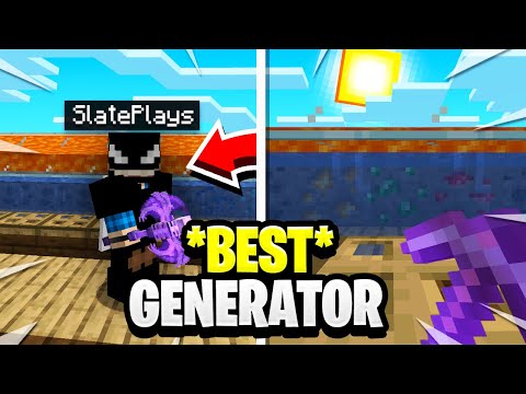 THE MOST OVERPOWERED COBBLESTONE GENERATOR! *UNLIMITED COINS* | Minecraft Skyblock | FadeCloud