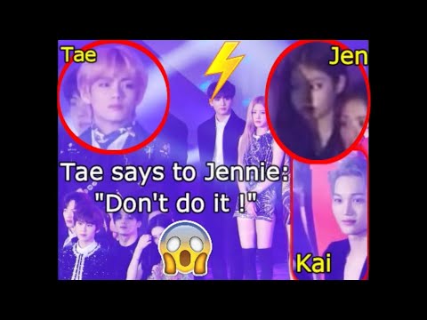 BTS V Taehyung & Jennie BlackPink: Taennie jealous moment ft EXO's Kai (Jenkai mediaplay?) - Part 2