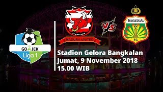 Live Streaming TV One Liga 1 Indonesia, Madura United vs Bhayangkara FC Pukul 15.00 WIB