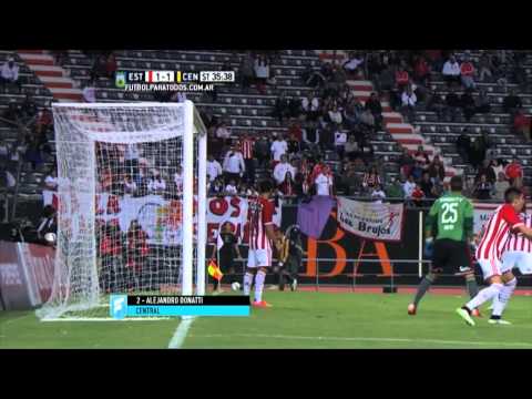 Gol de Donatti. Estudiantes 1 - Central 1. Fecha 10. Primera División 2015. FPT