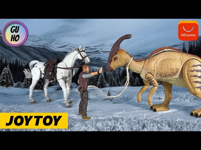 Vídeo relacionado con Joy Toy Jurassic World Dominion - Plantilla de luz LED (17 x 5 x 23 cm, ancha), color verde, azul, naranja y blanco