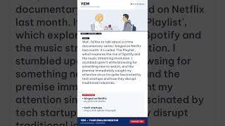 IELTS Speaking Part 2: Describe a TV series or podcast you enjoyed recently | Band 7.0 | YEM