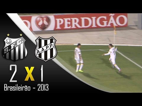 Veja os gols - Santos 2X1 Ponte Preta - Brasileirão 2013