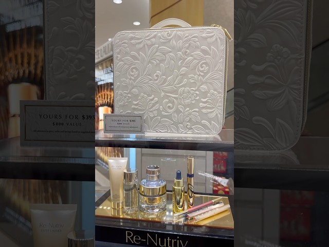 Vídeo relacionado con Estée Lauder - Re-Nutriv Ultimate Diamond Set: Kit de Lujo Antienvejecimiento con Bolso de Mano Exclusivo (Tamaño Viaje)