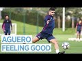 SERGIO BACK IN FULL TRAINING Man City Training