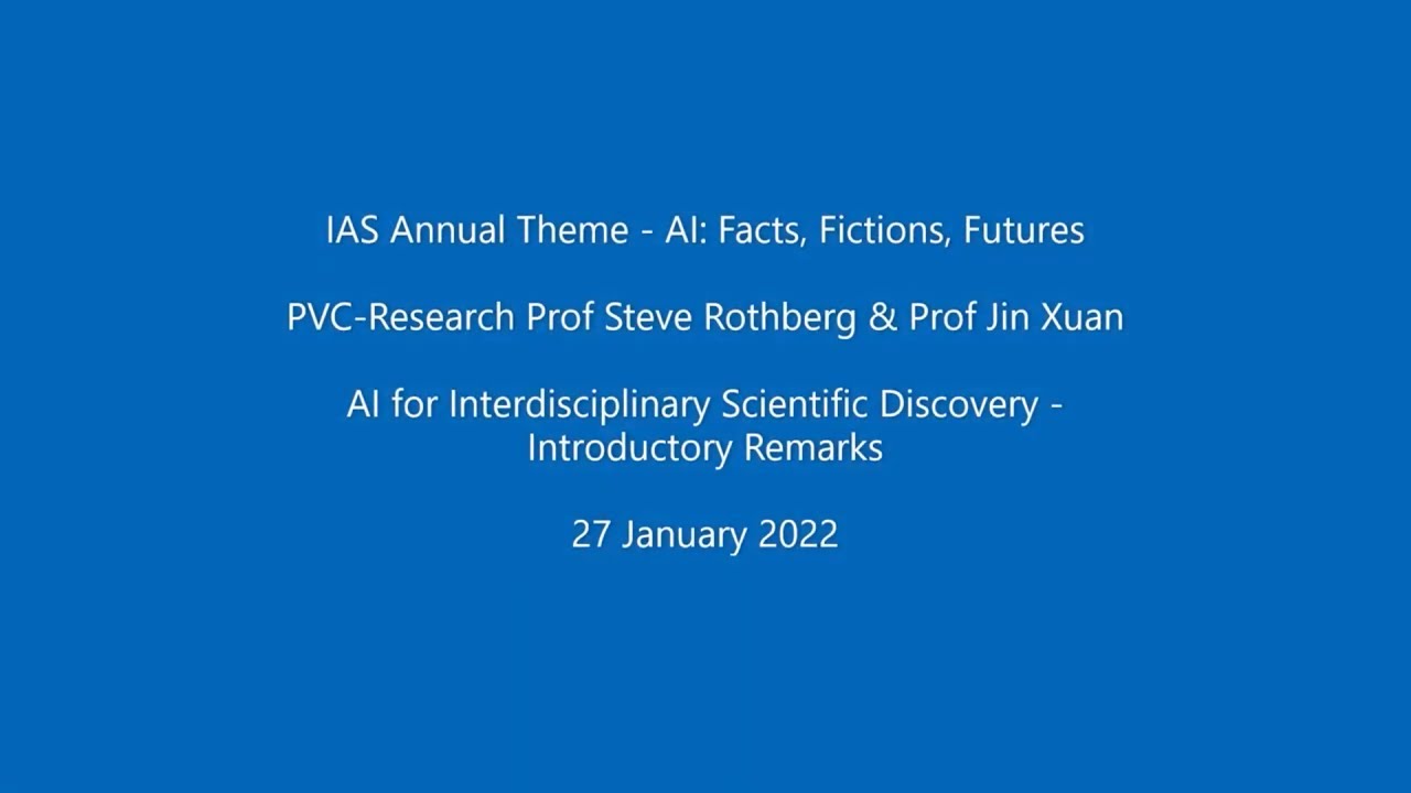 AI for Interdisciplinary Scientific Discovery - Introductory Remarks