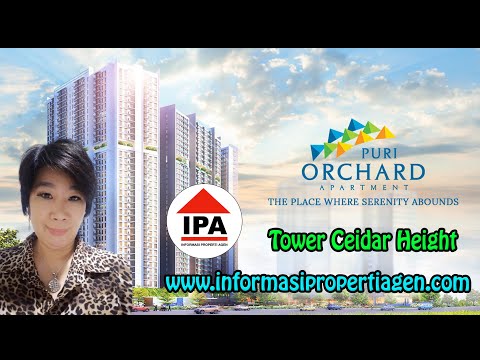 Disewakan Apartemen Puri Orchard Tower Cedar Height Lt 35