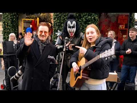 When Rock Stars Surprise Street Performers