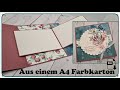 Aus einem A4 Farbkarton - Hidden Flap Karte - SU Wintertraum - Quadratisch 13x13 - tutorial