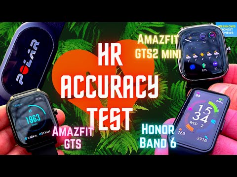 Heart Rate Accuracy Test of Honor Band 6 vs Amazfit GTS vs Amazfit GTS 2 Mini & POLAR H10 Strap