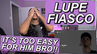 HE THE GOAT BRO!!! | LUPE FIASCO &quot;HUSTLAZ&quot; FIRST REACTION!!