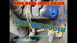 Clean the Rear Low-Speed Wheel ABS Sensor