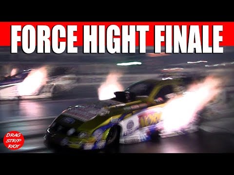 Funny Cars John Force Drag Racing Night Under Fire Video