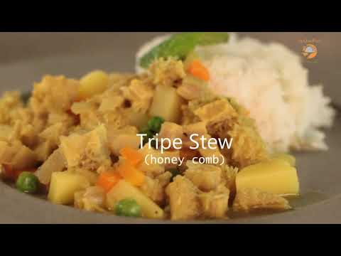 PERU food TRIPE Stew with HONEYCOMB  fast and EASY to MAKE