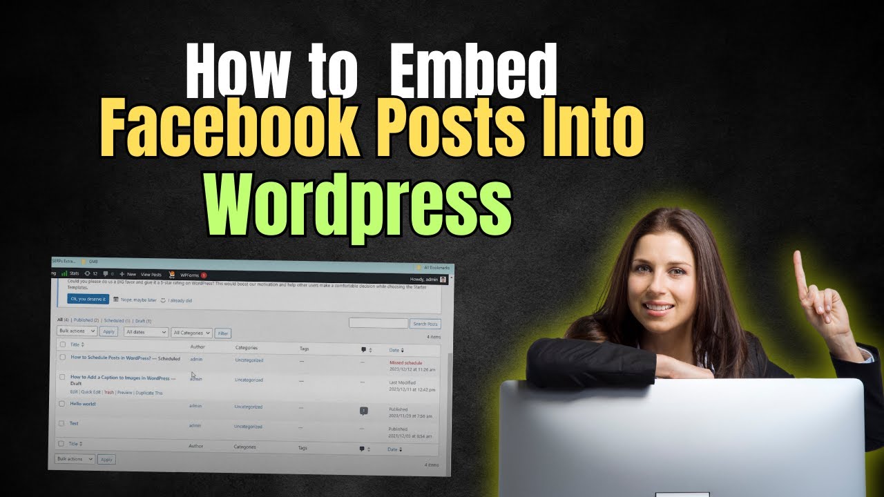 How to Embed Facebook Posts Into Wordpress