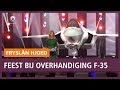 REPO: Luchtmacht viert feest met Nederlandse dj bij officiële overhandiging F-35