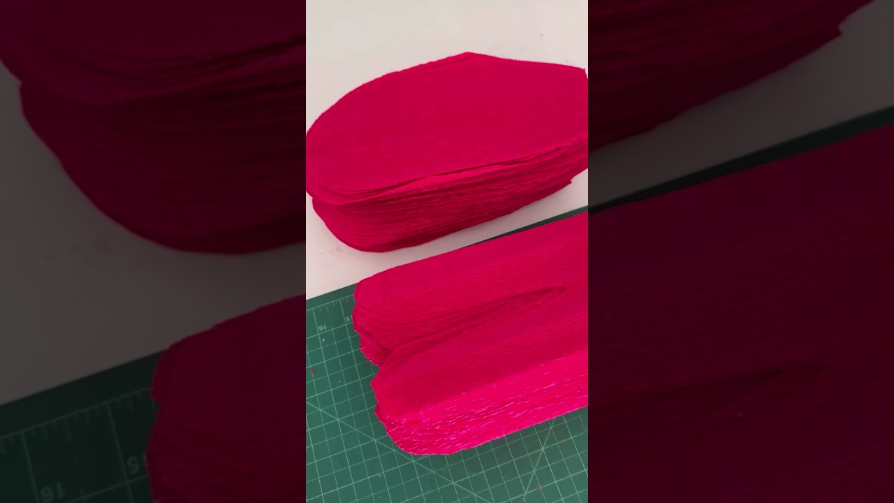 Curso online de flores grandes en papel crepe #flower #diy #craft