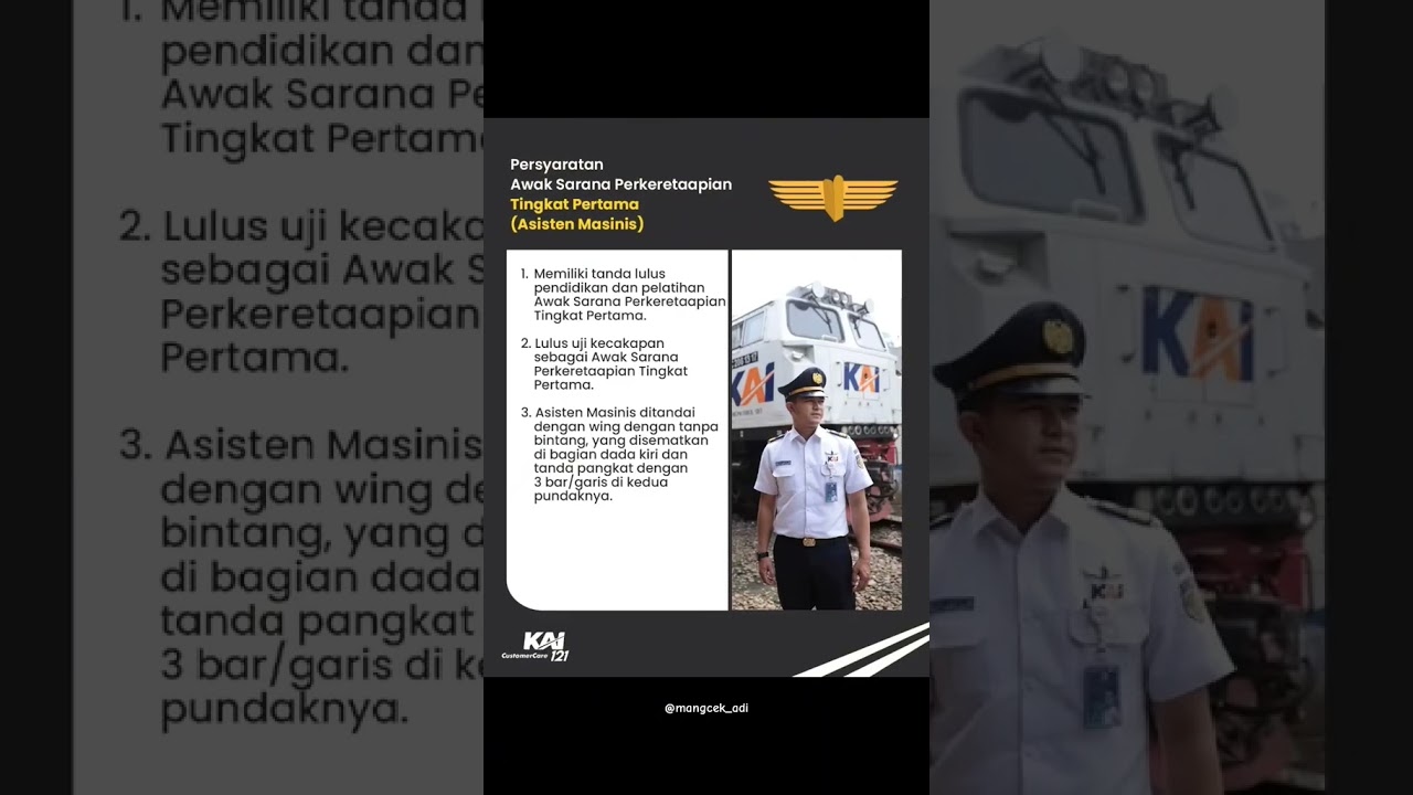 INILAH TINGKATAN MASINIS YANG WAJIB KALIAN TAHU #masinis #keretaapi #masiniskeretaapi
