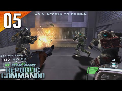 Republic Commando: 100% (Hard) Walkthrough Part 5 - Infiltration of the Core Ship (No Commentary)