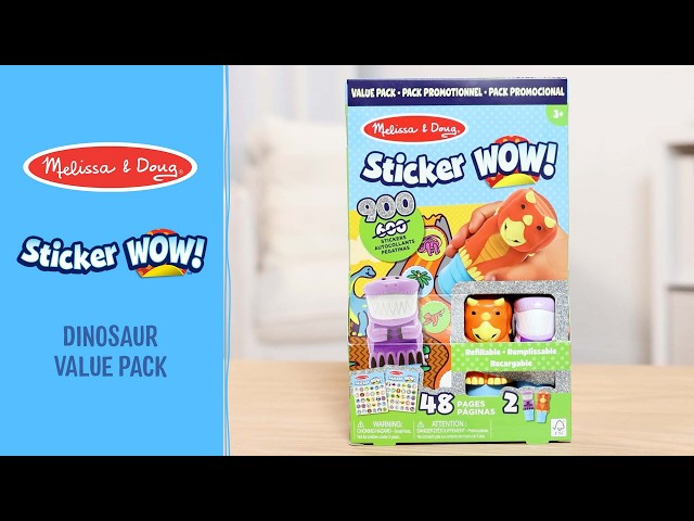 Vídeo relacionado con Melissa & Doug, Sticker Wow, Bloc de Actividades de 24 páginas y estampador de Pegatinas, 300 Pegatinas, Juguete antiestrés de Manualidades con Personaje Coleccionable, Conejito