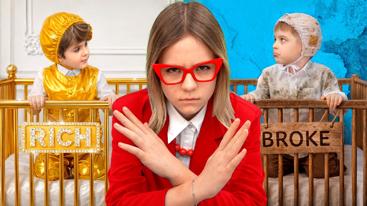 Rich vs Poor Babysitter Challenge for Kids