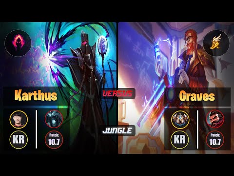 Tarzan KARTHUS (Jungle) [Dark Harvest] VS GRAVES - Challenger KR Patch 10.7