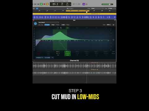 Kick Drum EQ in Logic Pro | Mixing Tips | #shorts #music #musicproducer