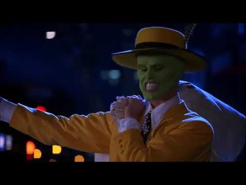 The Mask 1994 bank Robbery scene