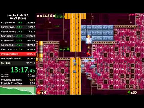 Jazz Jackrabbit 2 E1-4 as Spaz in 19:50 [outdated]