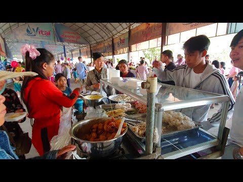 Fruits, Fresh Food ,Dessert, And Tamarind For Sales - Top Viral Food Video At Kein Svay Resort
