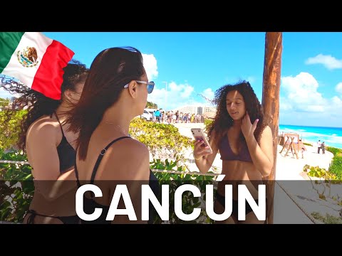 Cancún Mexico Best Beach Walking Tour 2022 🇲🇽 4K Walk in Mexico