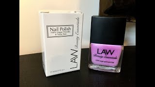 Review - LAW Beauty Essentials Nail Polish in Purrrrplicious