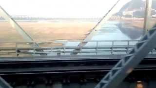 preview picture of video 'Krishna River crossing- 13352 Alleppy- Dhanbad Express'