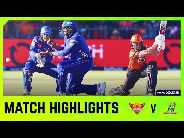 Sunrisers Eastern Cape vs MI Cape Town | Match 29 Highlights | Betway SA20