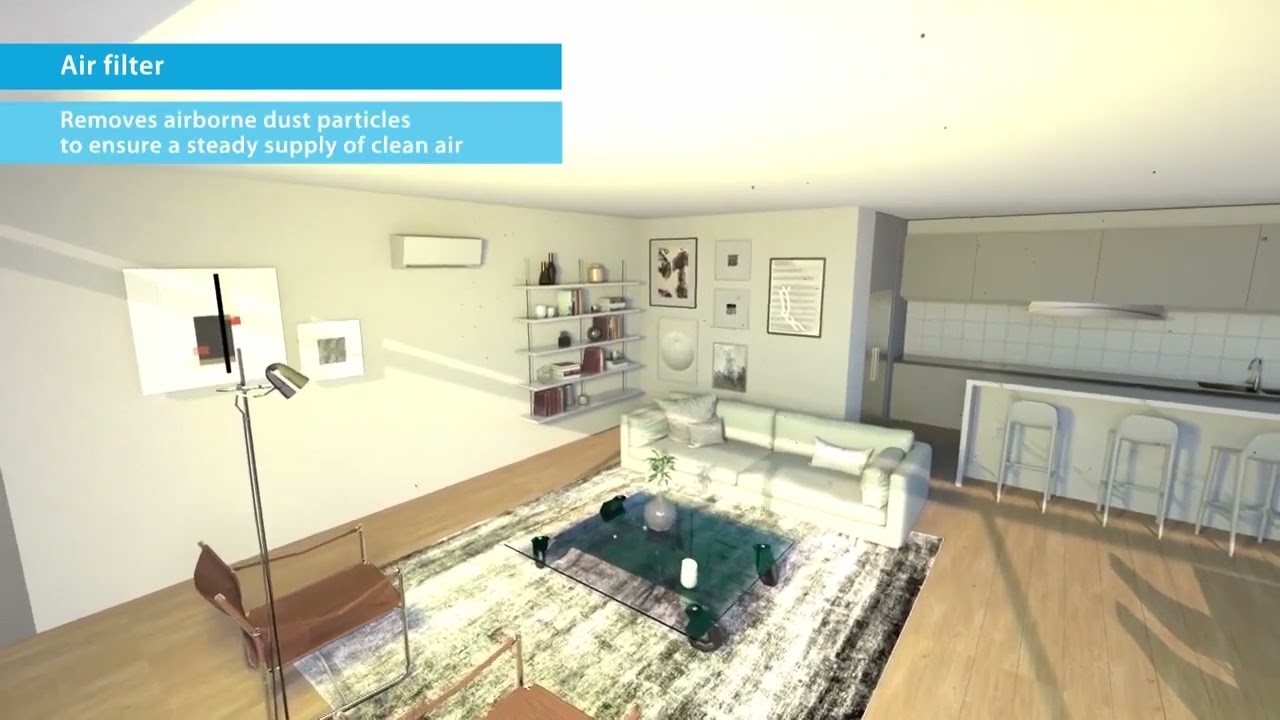 Daikin Perfera FTXM-R split air conditioner, air to air heat pump