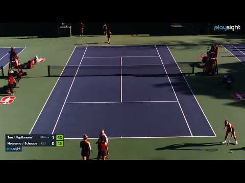 Kianah Motosono/Ellie Schoppe v Emma Sun/Alexandra Yepifanova - STAN v FSU - 28.01.23