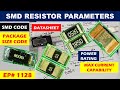 1128 SMD Resistor Value Size Code Power Rating Current Handling