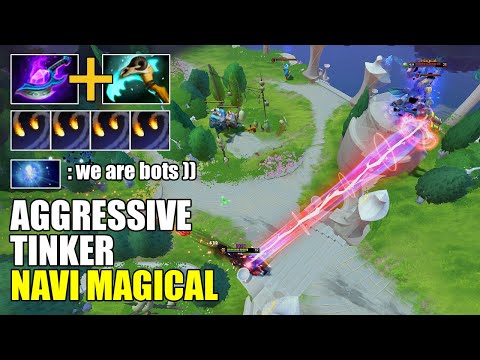 NaVi Magical Play as a Tinker and got 26 Kills 0 Death | Tinker Dota 2 Gameplay