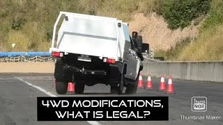 Can you legally modify a 4WD?
