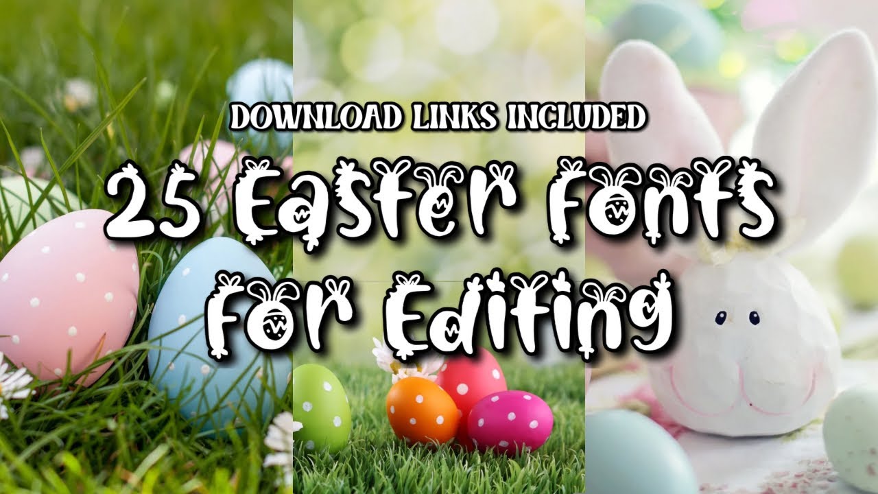 25 Easter Fonts for Editing in 2025 🐰🌼 (With Download Links)