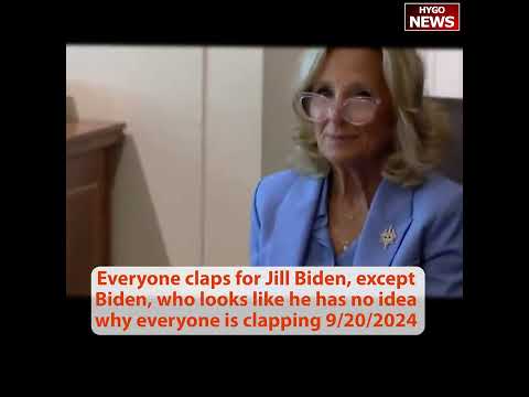 Jill assisting Joe, no idea why everyone is clapping; Trump reacts to Iran hacking his campaign