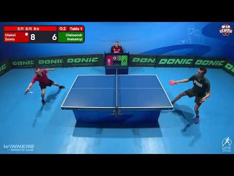 10:00 Oleksii Zaiets  0-3 Oleksandr Hrebelnyi West 1 WIN CUP 04.11.2022 | TABLE TENNIS WINCUP