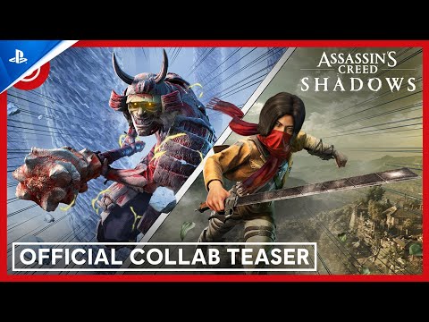 Assassin’s Creed Shadows - Attack on Titan Collab Teaser Trailer | PS5 Games