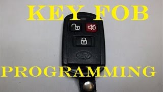 Programming KeyFob on a 2004 Hyundai Santa Fe (Some years may differ)
