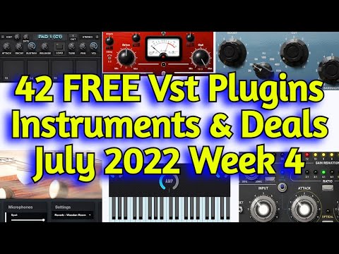 42 Best New FREE VST Effects Plugins, Vst Instruments, Sample Packs & Best Deals - JULY 2022 Week 4