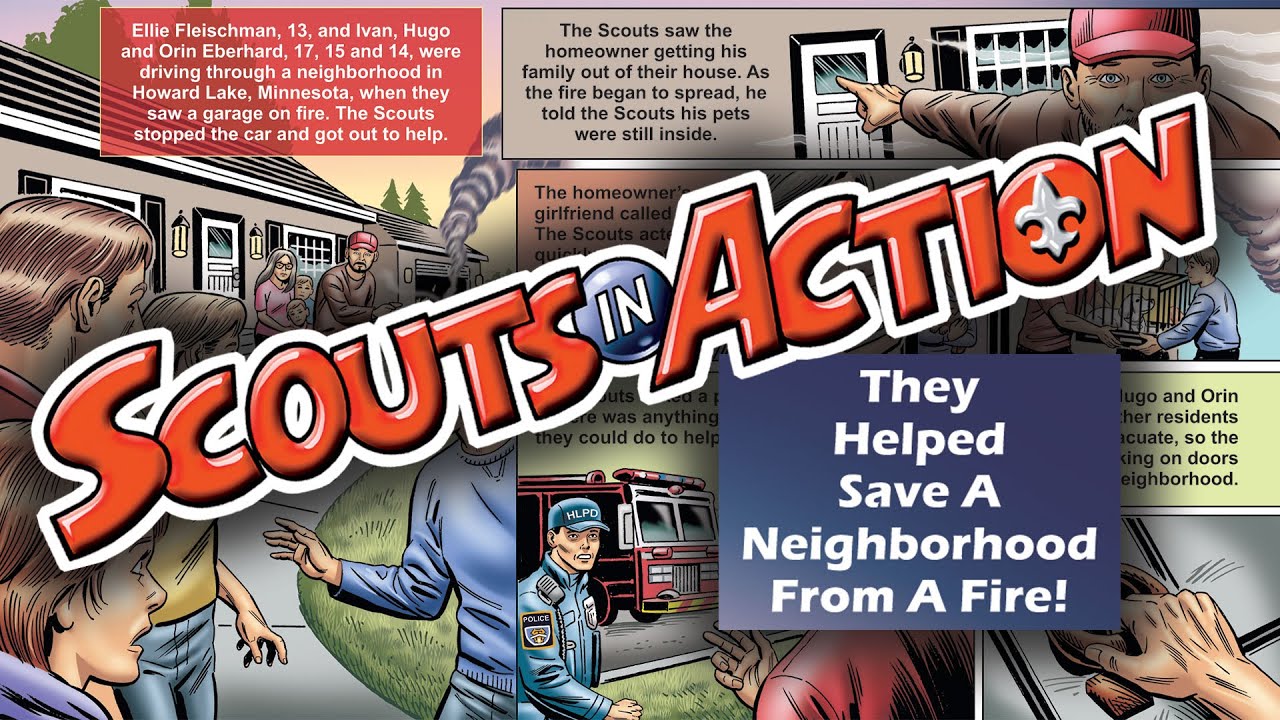 They Helped Save a Neighborhood From a Fire! A True Story of Scouts in Action